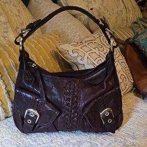 Elegant Brown Leather Handbag